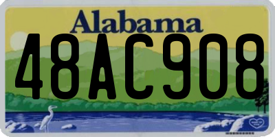 AL license plate 48AC908