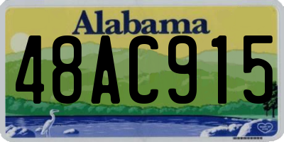AL license plate 48AC915