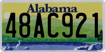 AL license plate 48AC921