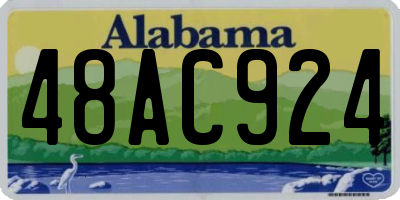 AL license plate 48AC924