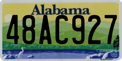 AL license plate 48AC927