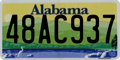AL license plate 48AC937