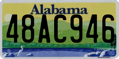 AL license plate 48AC946