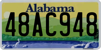 AL license plate 48AC948
