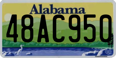 AL license plate 48AC950