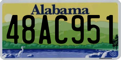 AL license plate 48AC951