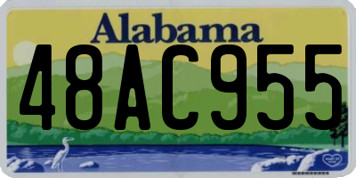AL license plate 48AC955