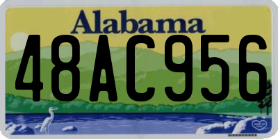 AL license plate 48AC956
