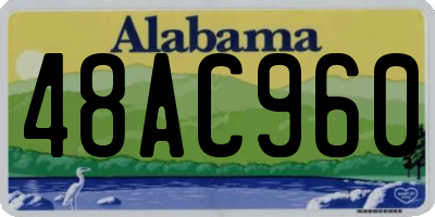 AL license plate 48AC960