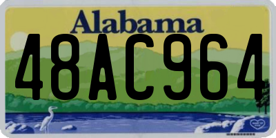 AL license plate 48AC964