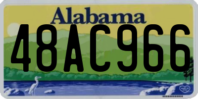 AL license plate 48AC966