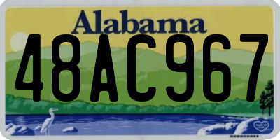 AL license plate 48AC967