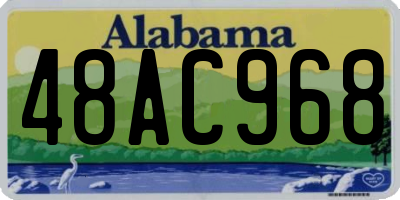 AL license plate 48AC968