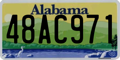 AL license plate 48AC971