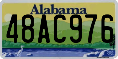 AL license plate 48AC976