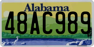 AL license plate 48AC989