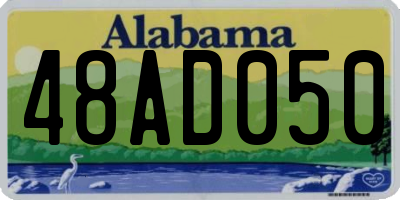 AL license plate 48AD050