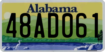 AL license plate 48AD061