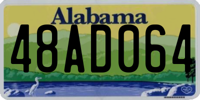 AL license plate 48AD064