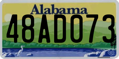 AL license plate 48AD073