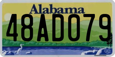 AL license plate 48AD079