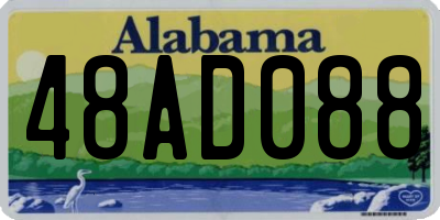 AL license plate 48AD088