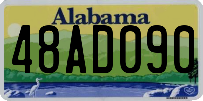 AL license plate 48AD090