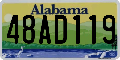 AL license plate 48AD119