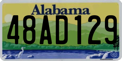 AL license plate 48AD129