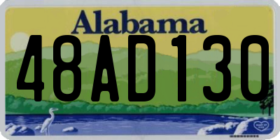AL license plate 48AD130