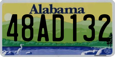 AL license plate 48AD132