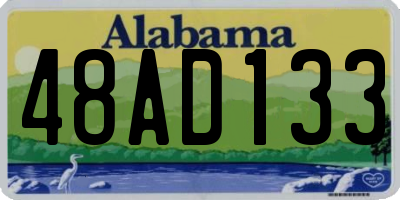 AL license plate 48AD133