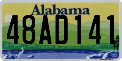 AL license plate 48AD141