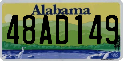 AL license plate 48AD149