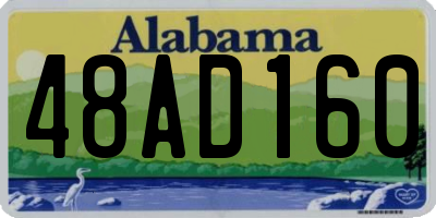 AL license plate 48AD160