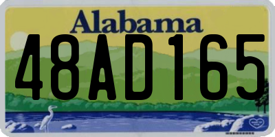 AL license plate 48AD165