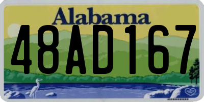AL license plate 48AD167