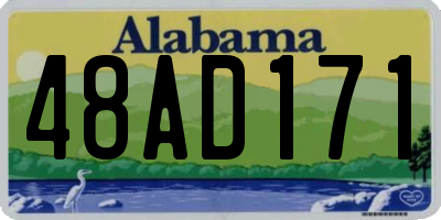 AL license plate 48AD171