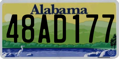 AL license plate 48AD177