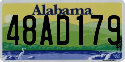 AL license plate 48AD179