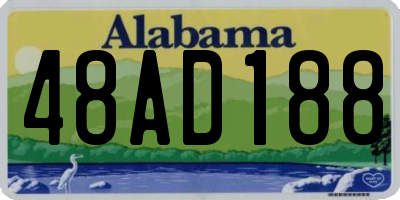 AL license plate 48AD188
