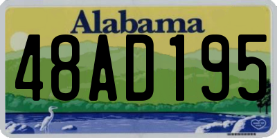 AL license plate 48AD195
