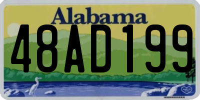 AL license plate 48AD199