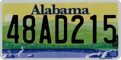 AL license plate 48AD215