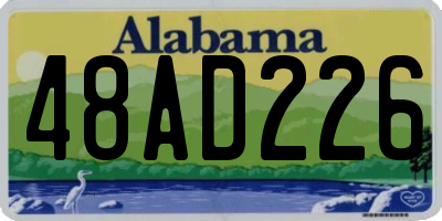 AL license plate 48AD226
