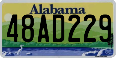 AL license plate 48AD229