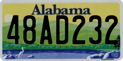 AL license plate 48AD232
