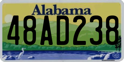 AL license plate 48AD238