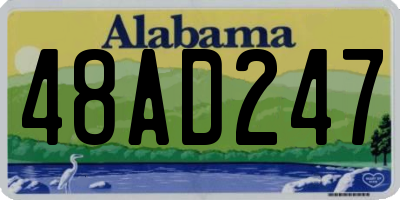 AL license plate 48AD247