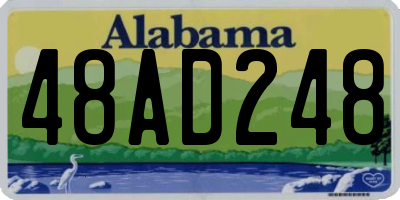 AL license plate 48AD248